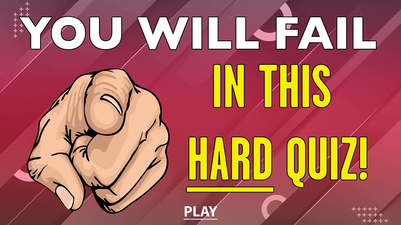Unbeatable HARD Quiz