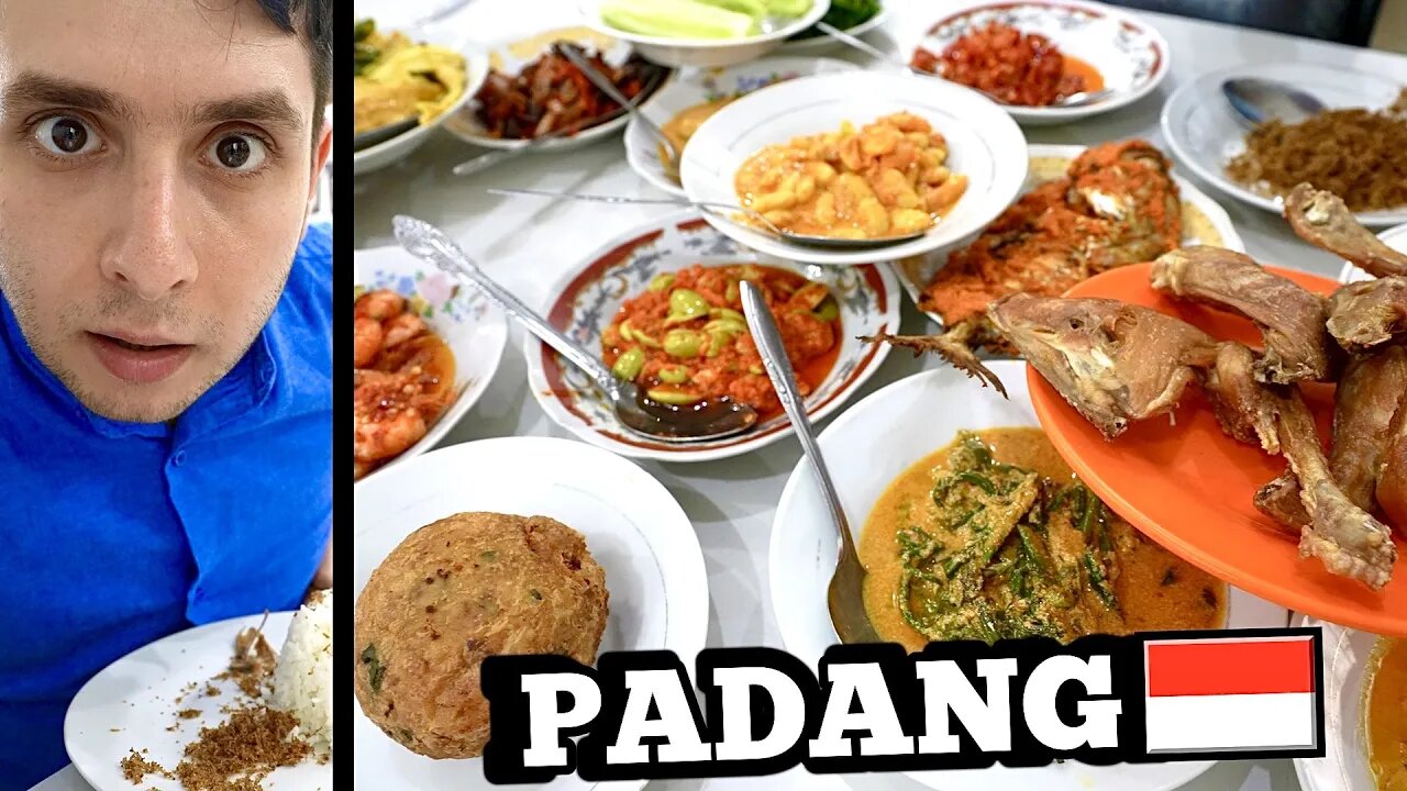 CRAZY Indonesian Food Spread 🇮🇩 NASI PADANG in West Sumatra