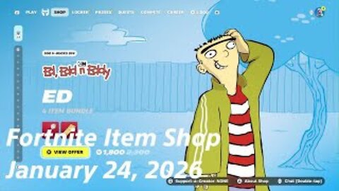 Fortnite Item Shop|January 24, 2026(*New* Ed Bundle)