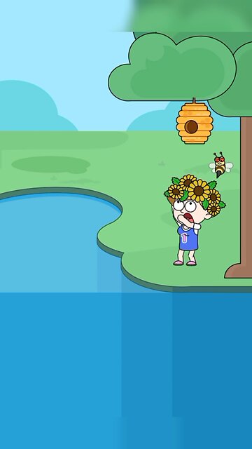 The bee thought it was a flower… big mistake! #shorts