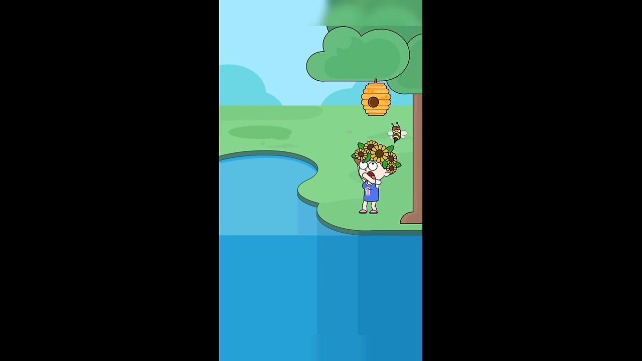 The bee thought it was a flower… big mistake! #shorts