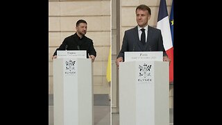 Macron y Zelenski protagonizan escena incómoda en conferencia de prensa