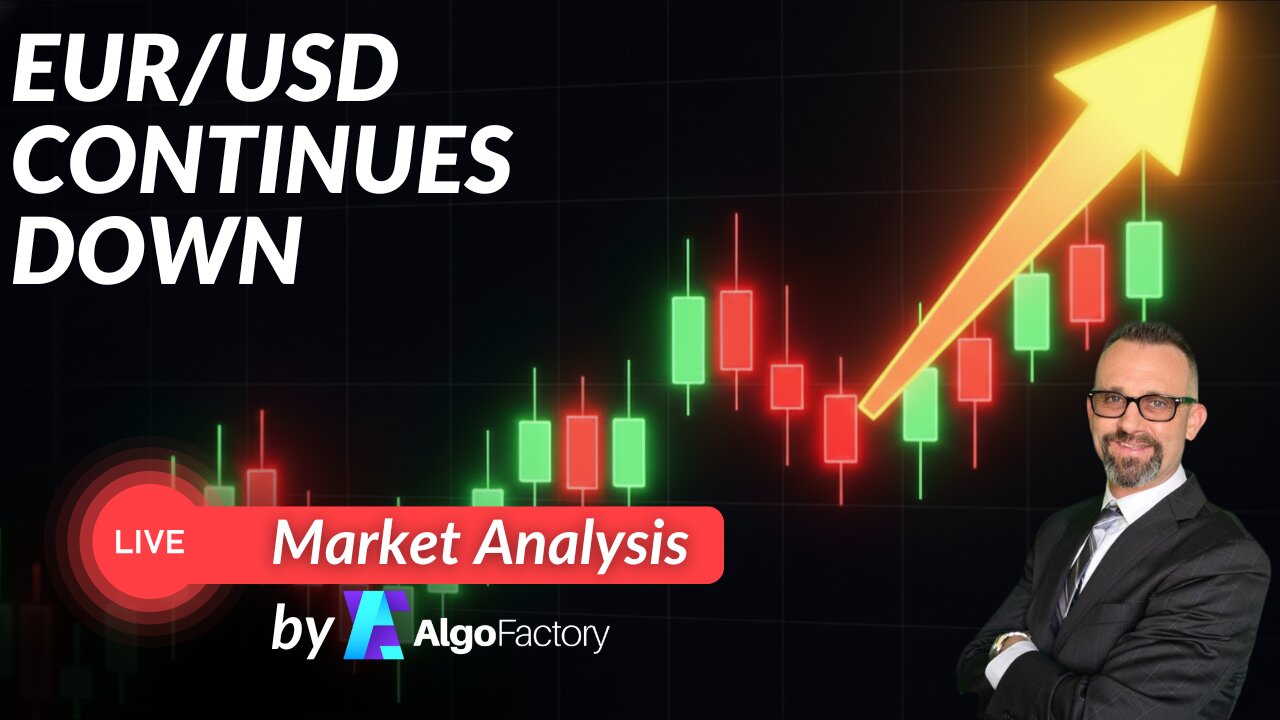 $EURUSD Continues Down - Live Trading 1/8/2026