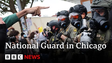 Donald Trump authorises deployment of 300 National Guard troops in Chicago | BBC News