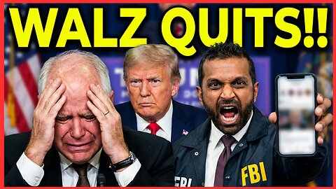 Tim Walz QUITS Governor's Race—STUNNING Fall After Fraud SCANDAL!