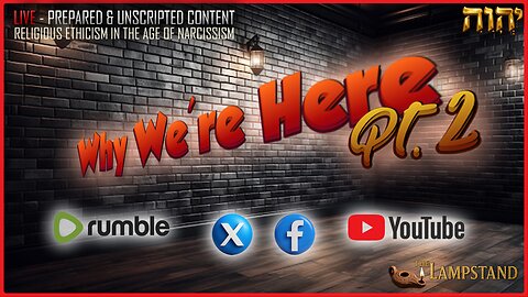 🔴 Monday 1/26/2025 📖Why This Streaming Channel Exists Pt.2