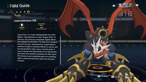 imperialdramon DM all digivolution/de-digivolution/profile Digimon Story Time Stranger