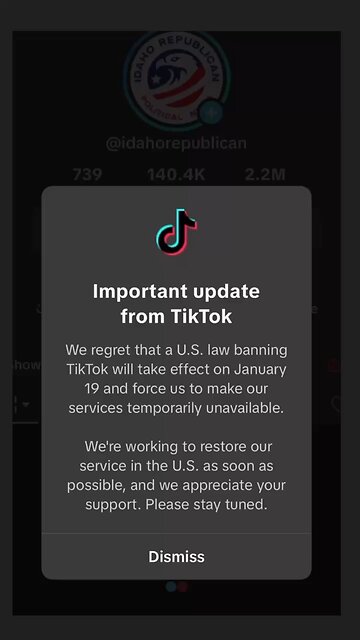 TikTok Ban Starting