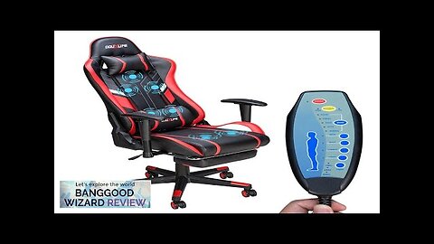 Douxlife® GC-RC03 Gaming Chair Massage Ergonomic High Back Design Lumbar Relax New Review