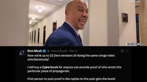 Democrat Cory Booker Nixes Musk's Free Cybertruck And Thanks X For 'Elevating' Cringey Senator Video