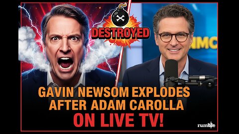 Gavin Newsom EXPLODES After Adam Carolla DESTROYS Him On LIVE TV!