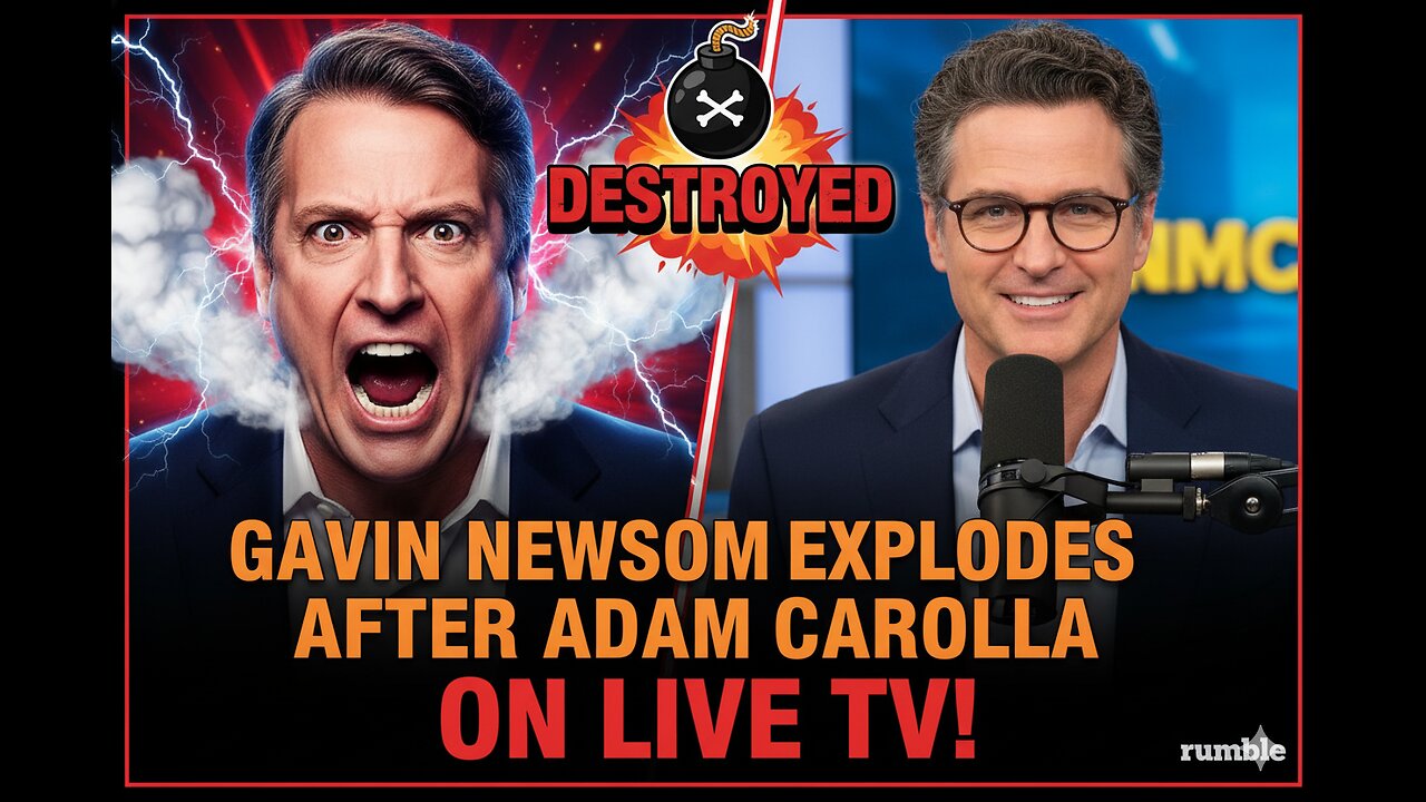 Gavin Newsom EXPLODES After Adam Carolla DESTROYS Him On LIVE TV!