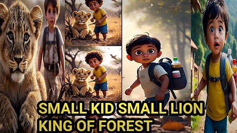 SMALL KID SMALL LION KING OF FOREST