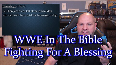 Gamer's Bible Break: WWE In the Bible - We can't wrestle a blessing out of God. #wwe #wwe2k25 #raw