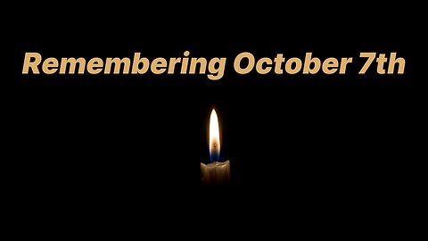 Pastor Scott Show- - Remembering October 7th