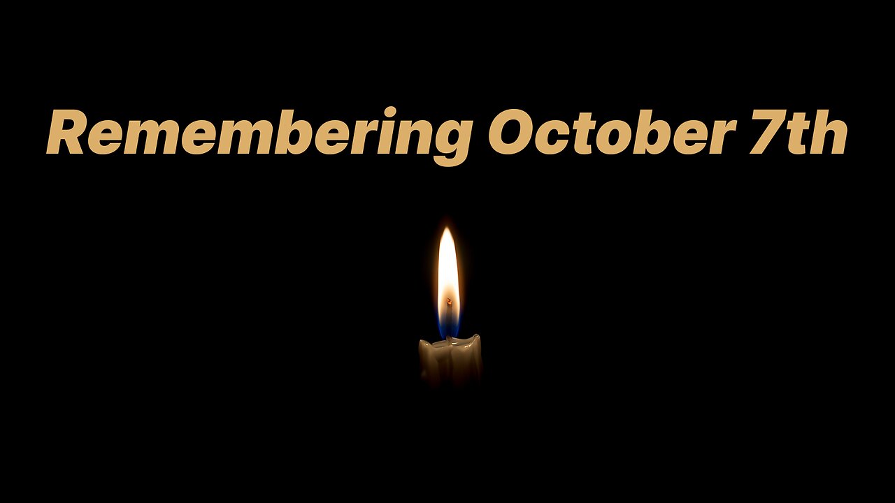 Pastor Scott Show- - Remembering October 7th