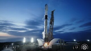 SpaceX launches Starlink satellites at dusk from California, nails landing