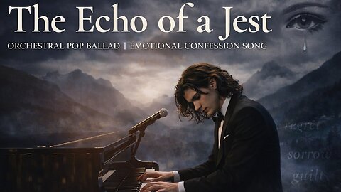 🎭 The Echo of a Jest – Orchestral Pop Ballad | Emotional Confession Song