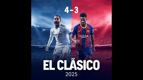 El Clasico, Real Madrid vs Barcelona 4-3 Highlights- 2025