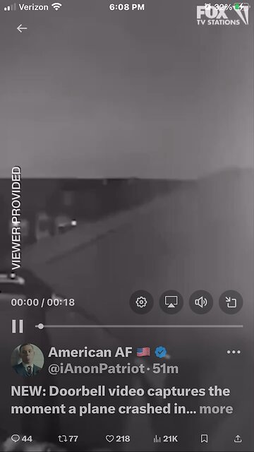 NEW: Doorbell video captures the moment a plane crashed in Philadelphia…