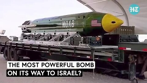 Trump To Arm Israel With ‘Mother Of All Bombs’