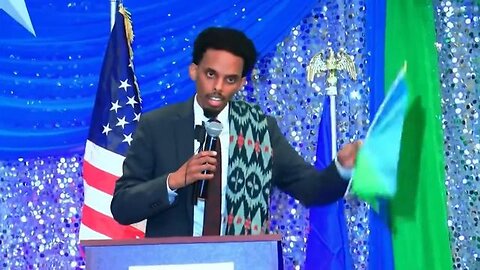 At a rally in Minneapolis, Omar Fateh waved a foreign flag, spoke in a foreign language