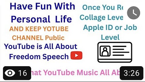 Freedom Speech & Personal Life [Music]