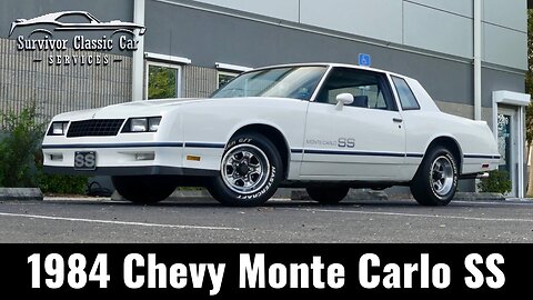 1984 Chevrolet Monte Carlo SS • 305 HO V8 • Clean Driver • White/Blue • G-Body Classic