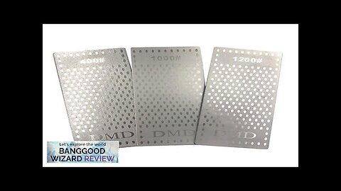 3PCS Diamond Sharpening Stone Single-Sided 400 1000 1200 Grit Versatile Use Kitchen Review