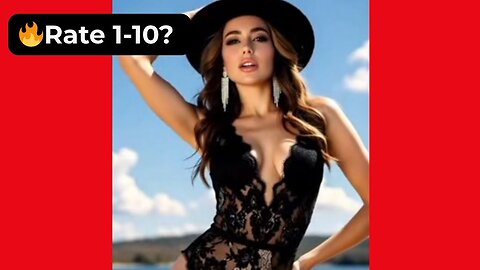 🔥 Rate Her Body in This Black Lace Bodysuit 1-10? 😍 Supermodel 4K