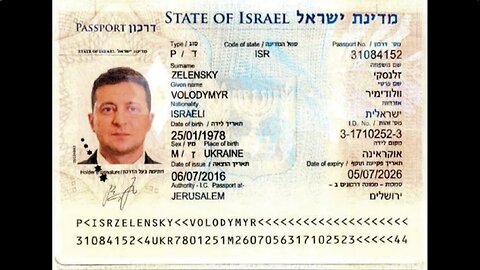 Le Passeport Israélien De ZELENSKY