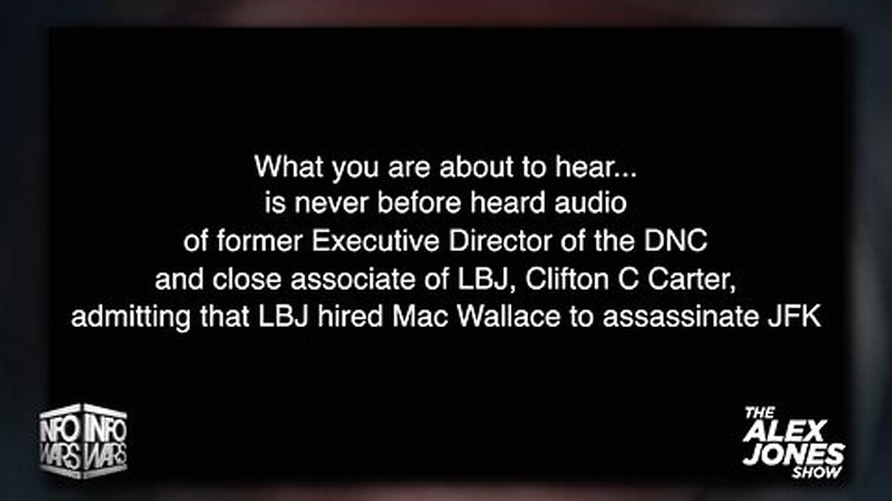 Jan 14 2025 - Alex Jones w/ Shane Stevens > New Audio Tapes Reveal LBJ Had JFK Assassinated