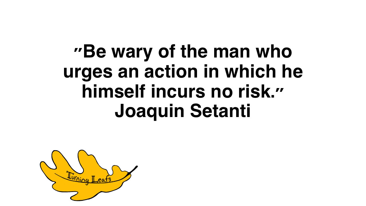 Be wary of the man ...