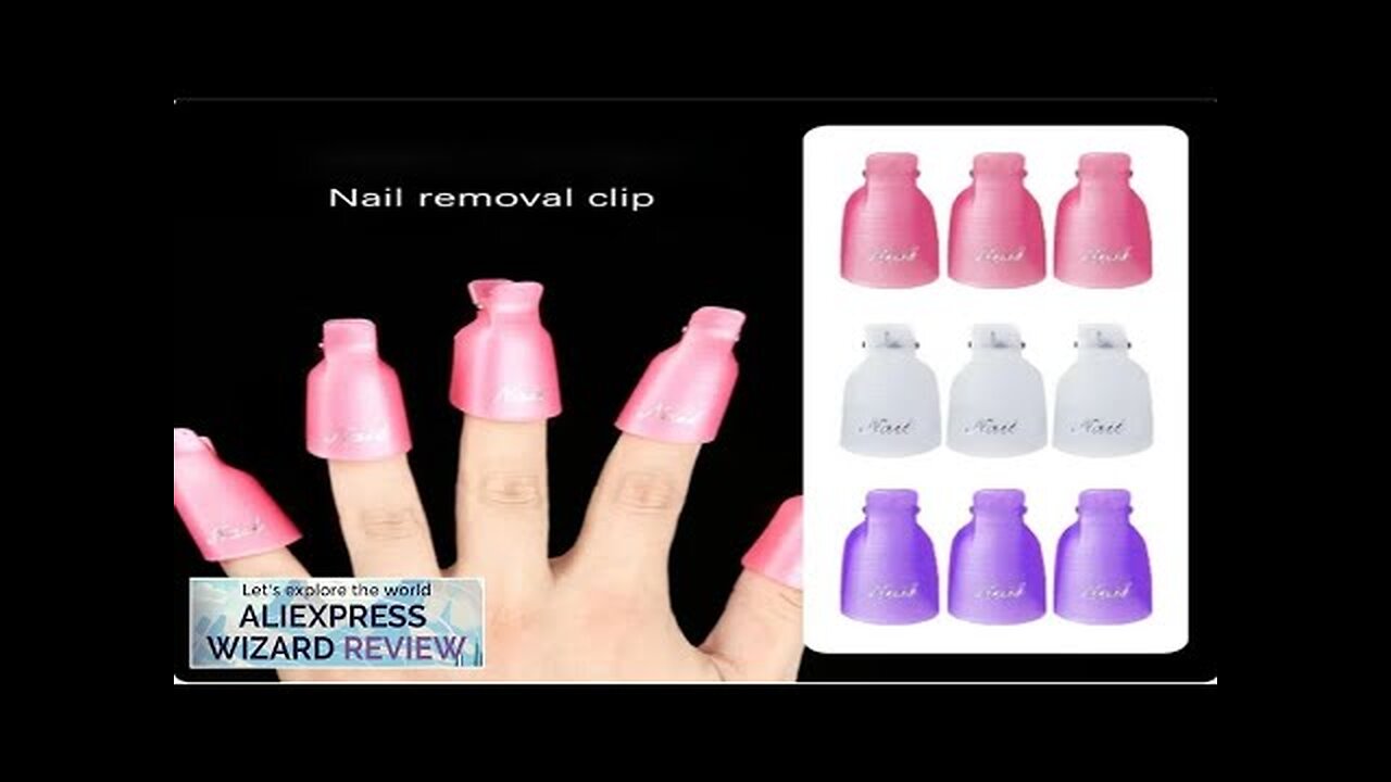 10pcs/bag Nail Acrylic Removal Clip for Remove UV LED Gel Polish Purple Review