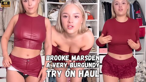 Brooke Marsden | A Very Burgundy Shein Haul 28 Jan 4K HD