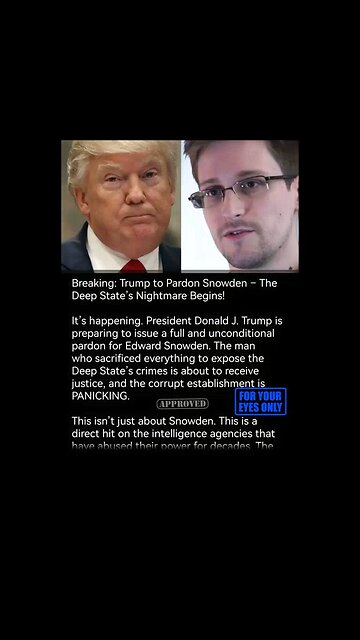 Snowden coming home?