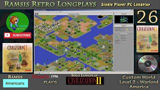 Sid Meier's Civilization II | 1996 | Windows PC | Warlord | America - Episode #26 | Let's Play