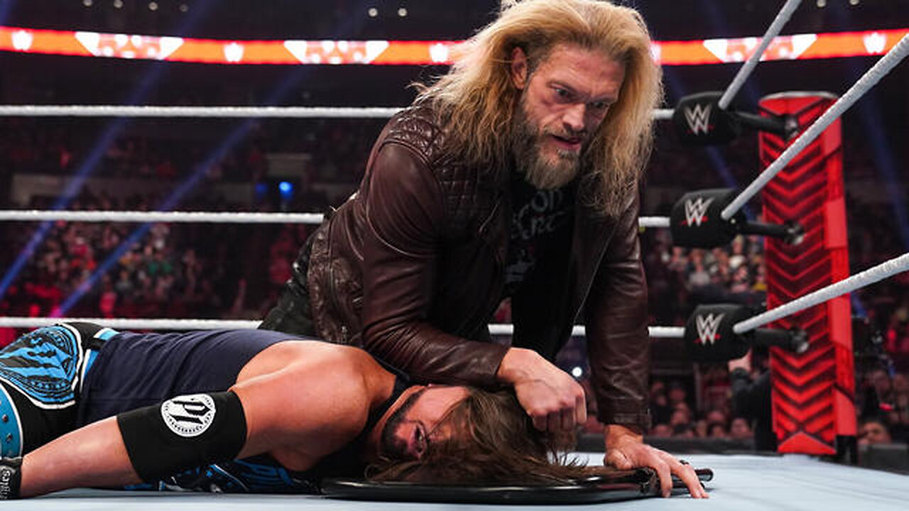 Edge unleashes a vicious attack after AJ Styles accepts WrestleMania challenge: Raw Feb 28 2022 @WWE