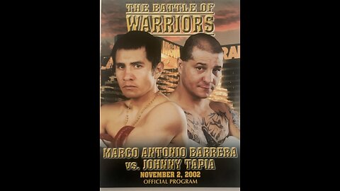 Marco Antonio Barrera vs Johnny Tapia - Nov 02 2002 - MGM Grand, Las Vegas, NV