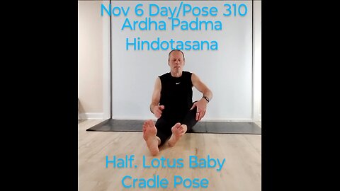 Ardha Padma Hindotasana / Half. Lotus Baby Cradle Pose