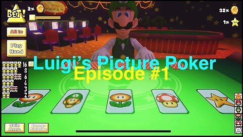 Luigi’s Picture Poker EPISODE #1 (Luigi’s Casino)