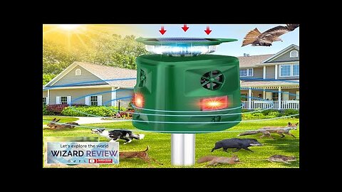 Ultrasonic Animal Repeller2024 Upgrade Solar Animal Repeller360° Cat Repellent Outdoor Review