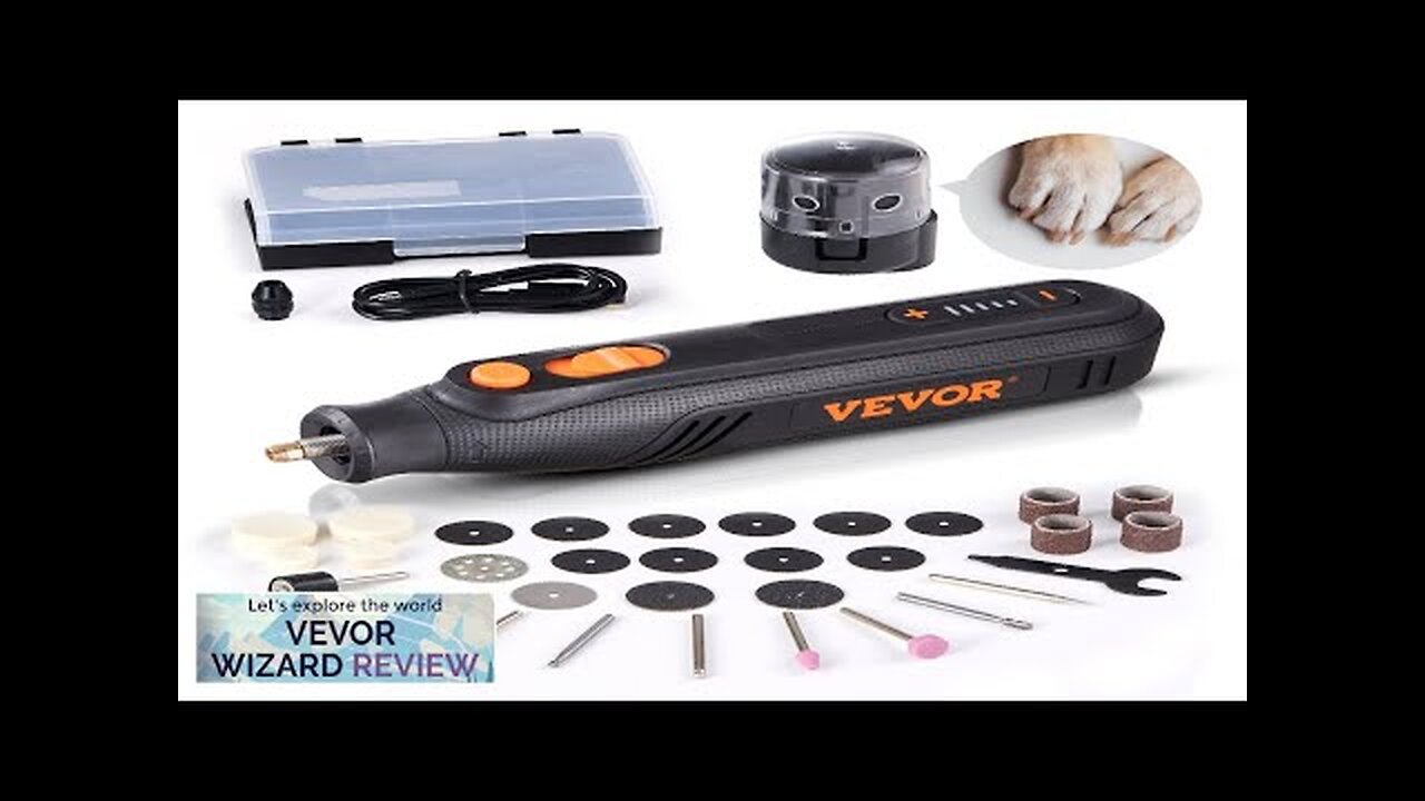 VEVOR Rotary Tool Kit 4V Mini Rechargeable Engraver Tool 5 Variable Speed Review