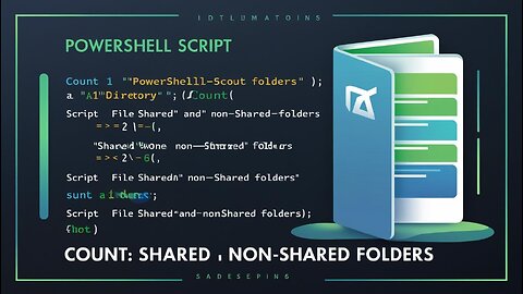 PowerShell Script to Count Shared and Non-Shared Folders in a Directory