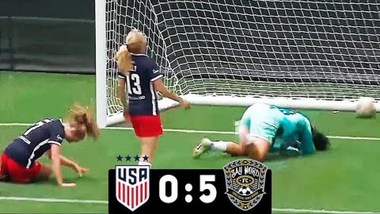 ex USA Women vs Teenage Boys (Say Word FC) 0-5 - All Goals & Highlights 2023