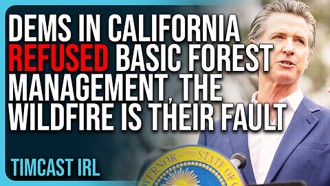 Democrats In California REFUSED Basic Forest Management, The Wildfire Is THEIR FAULT