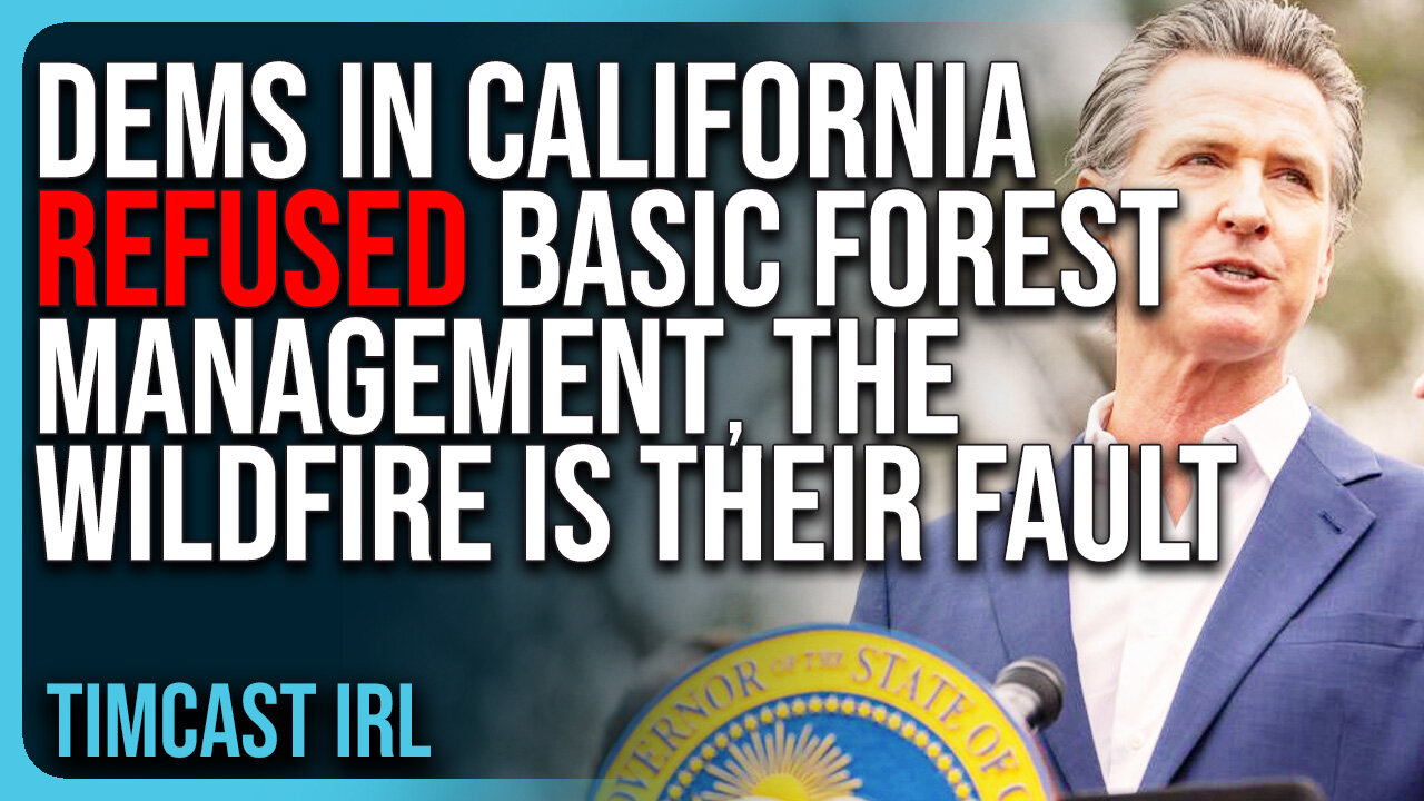 Democrats In California REFUSED Basic Forest Management, The Wildfire Is THEIR FAULT