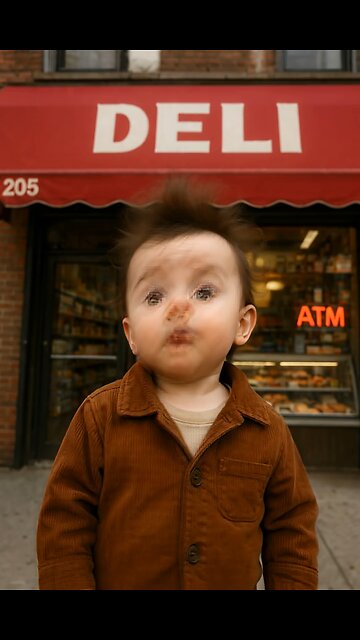 Baby Kramer telling jokes