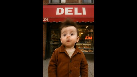 Baby Kramer telling jokes