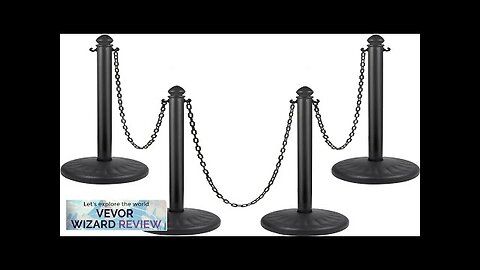 VEVOR Plastic Stanchion 4pcs Chain Stanchion Outdoor Stanchion w/ 4 x 39.5in Review